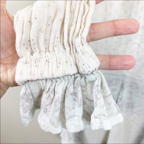 Free People Changing Times Floral Print White/Blue Tunic - Picture 8 of 8